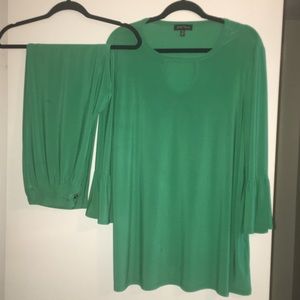 Slinky Brand 2-Piece Knit Pantsuit